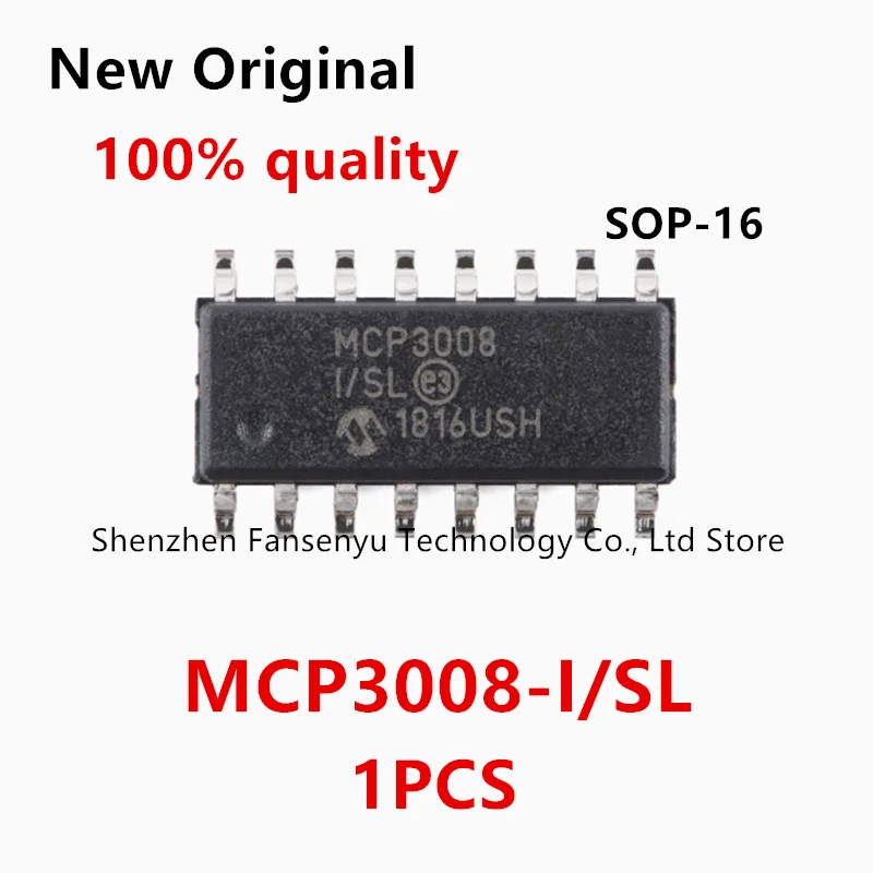 

(1piece)100% New MCP3008-I/SL MCP3008 sop-16