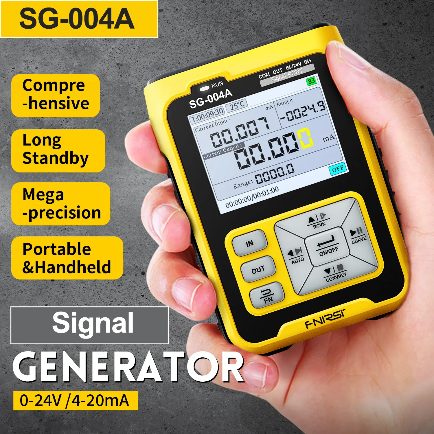 SG-004 Multi-Function Signal Generator 4-20ma Analog Current Voltage PT100 Thermocouple Resistance Process Calibrator TFT-LCD