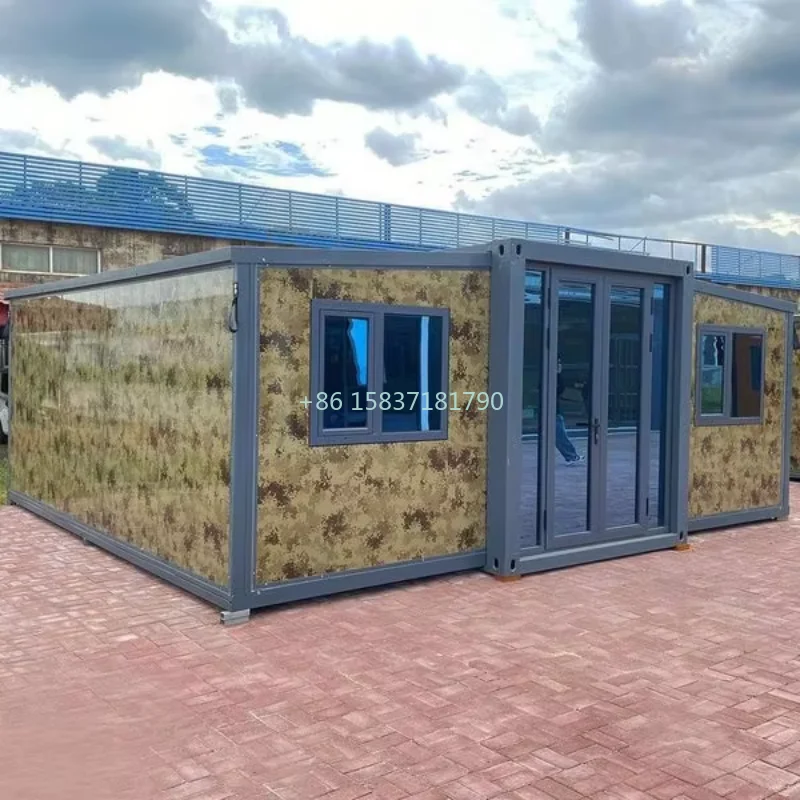 Custom Design Geluiddichte Tiny Home Vochtbestendige Uitbreidbare Container Huis Klaar Schip Luxe 20Ft 40Ft Opvouwbare Container Huis