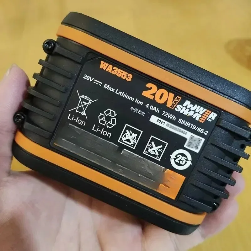 100%Orig inal 2Ah 4Ah for WORX 20V WA3014 WA3551 WG630 WG629 WX372