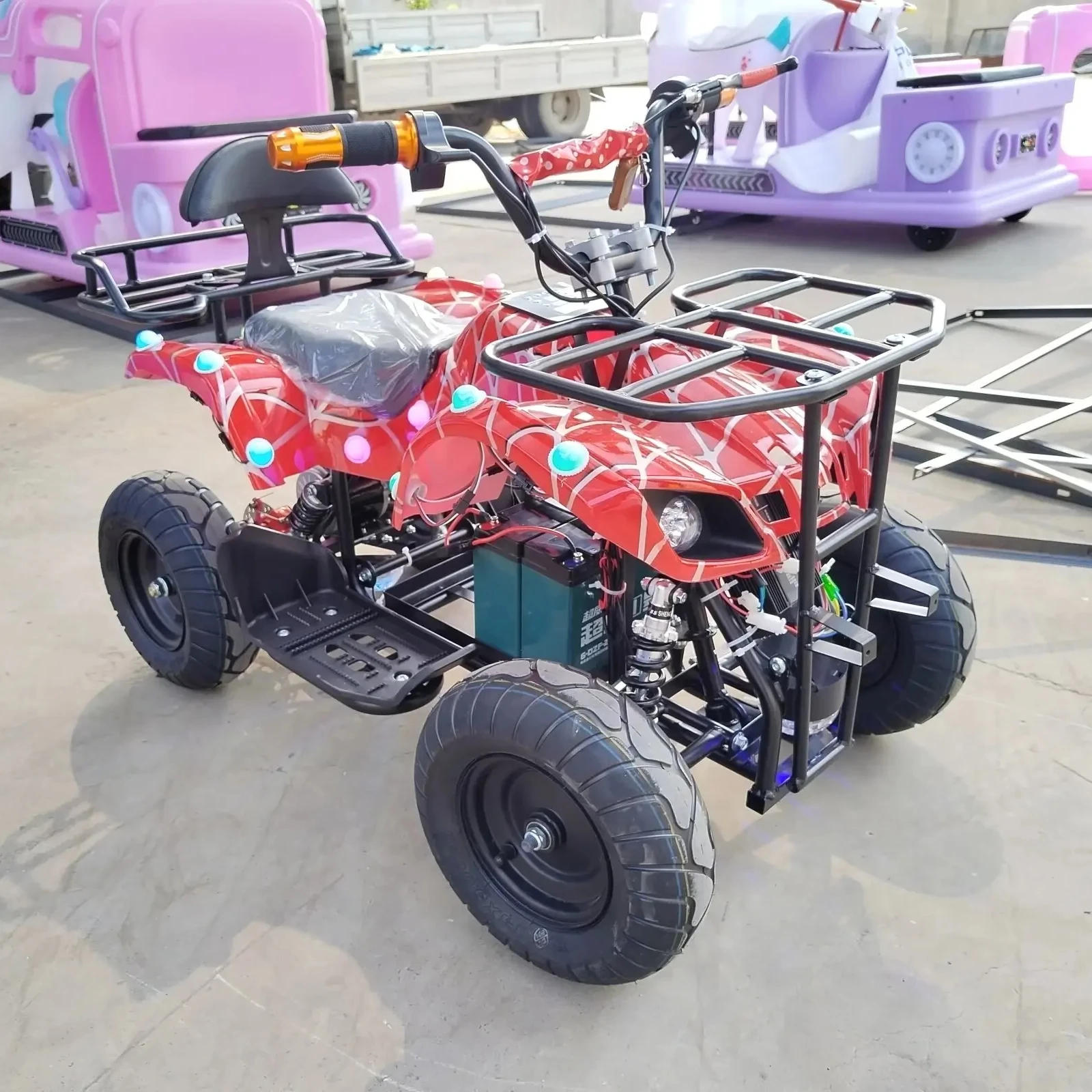 

China Supplier's Attractive Electric Remote Bumper Cars Kids Adults Colorful Indoor/Outdoor Plastic ATV Parks Fiberglass