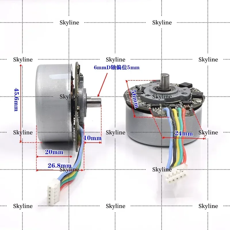 4520 Fascia Gun Rare Earth Medium Strong Magnetic External Rotor Brushless Motor 12V-24V Large Torque Forward Reverse PWM