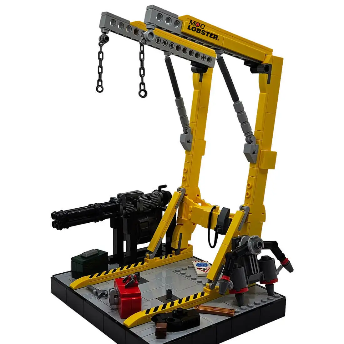 

Изготовленный на заказ MOC-183479 Mecha Warrior Repair Station Display Stand Building 418, детали