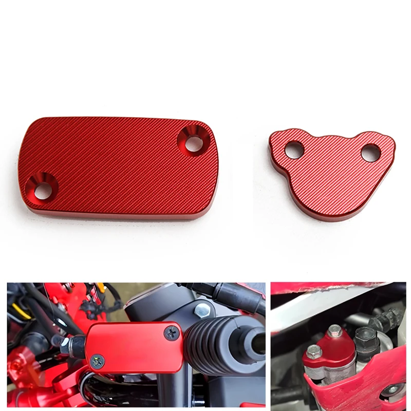 

Для HONDA CR 125R 250R CRF 150R 250R 250X 450R 450X 250RX 250F 02-23 Мотоцикл с ЧПУ Передняя и задняя крышка бачка тормозной жидкости