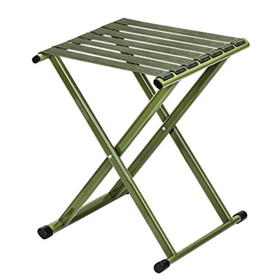 

Folding Stool 7.8" Height Heavy Duty Camping Stool Outdoor Portable Chair Hold up to 600 lbs for Walking Hiking Fishing