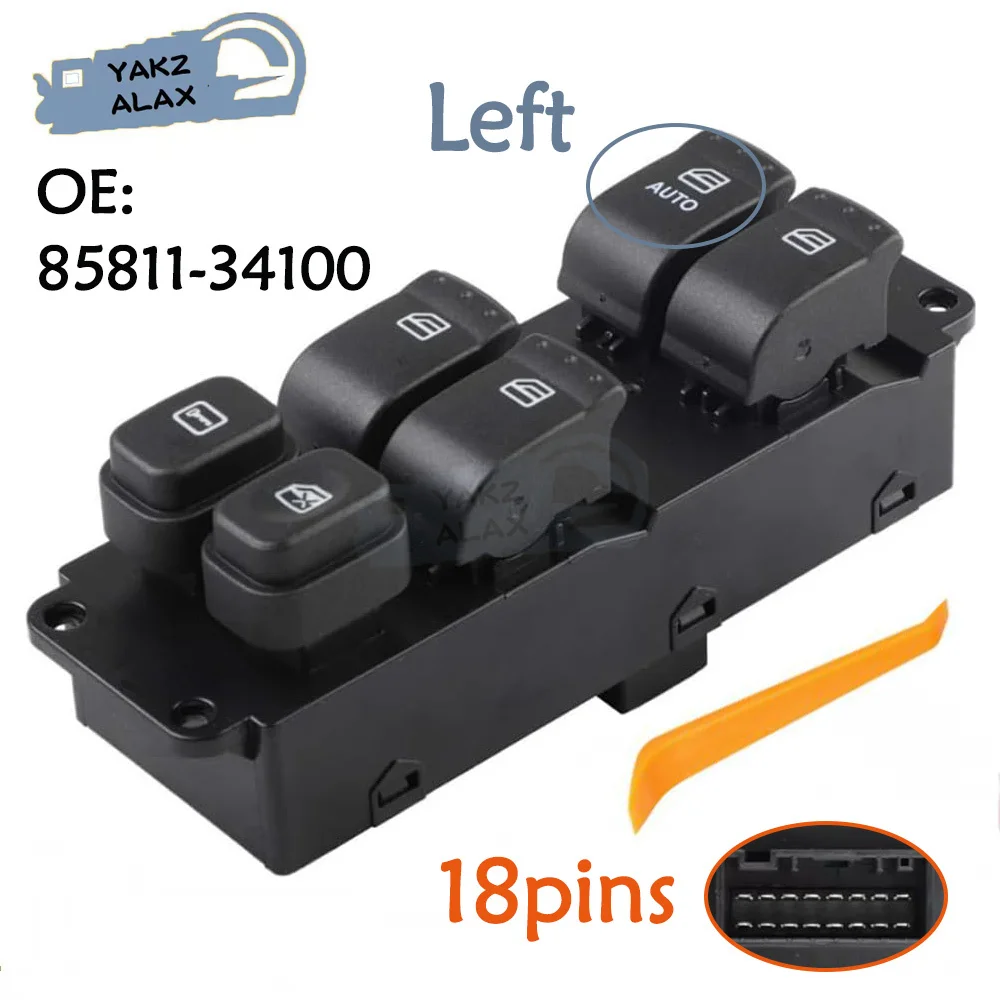 

85811-34100 Передняя левая электрическая кнопка управления стеклоподъемником для Ssangyong Korando C 2011 2012 2013 8581134100