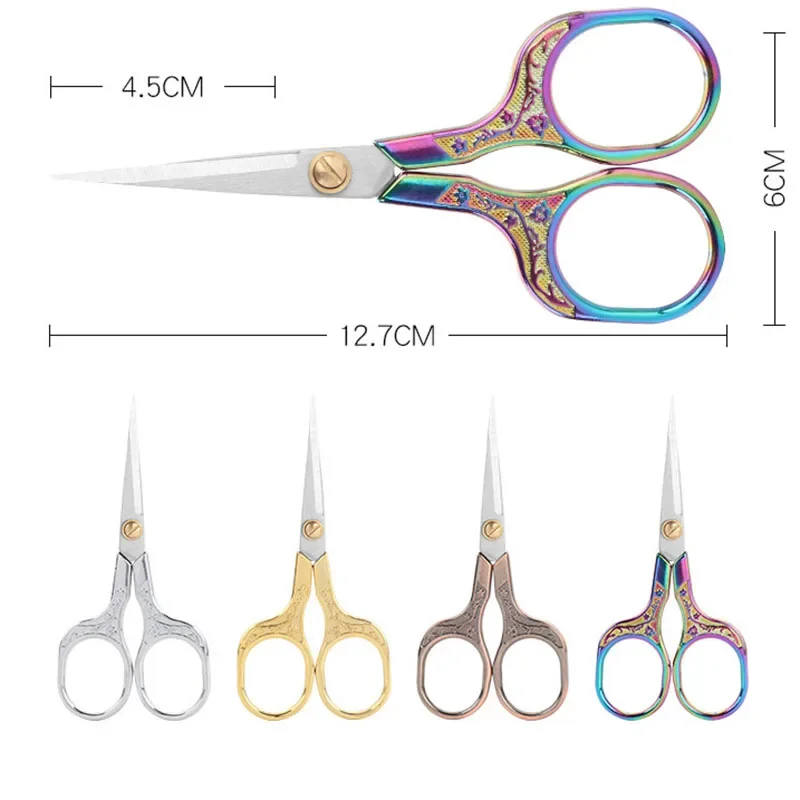 Sewing Scissors Stainless Steel Tailor Vintage Scissors Sharp Sewing Scissor Needlework Embroidery Thread Knitting Sewing Tool