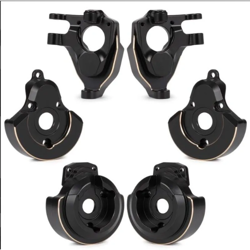 Fit 1:10 VP F10 VRD Portal Axle CNC Brass Counterweight Steering Knuckle Front Rear Gear Cover RC Crawler Mod Accessory