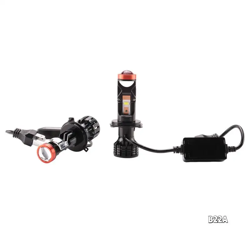 

H4 LED Mini Projector 3D Lens 90W 25000LM Motorcycle Headlight Automobile Bulb Conversion Kit Hi/Lo