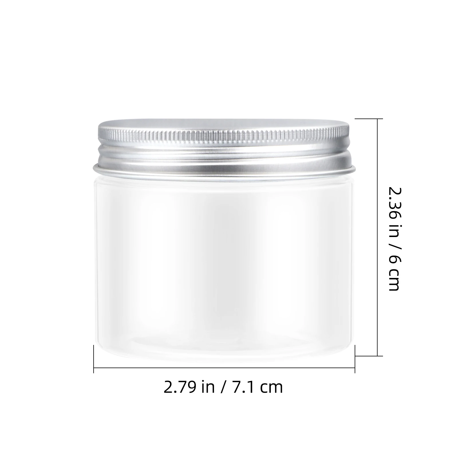 

6pcs 150Ml Plastic Storage Containers Transparent Snack Bottles Dry Food Organizers Kitchen Cereal Can Lids Included Food Grade