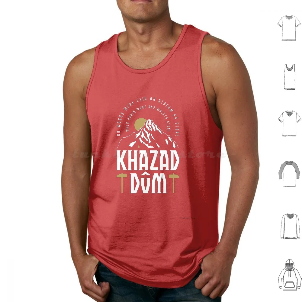 Khazad Dum Tank Tops Vest Sleeveless Moria Khazad Dum Dwarf Tolkien Gimli Mines Of Moria