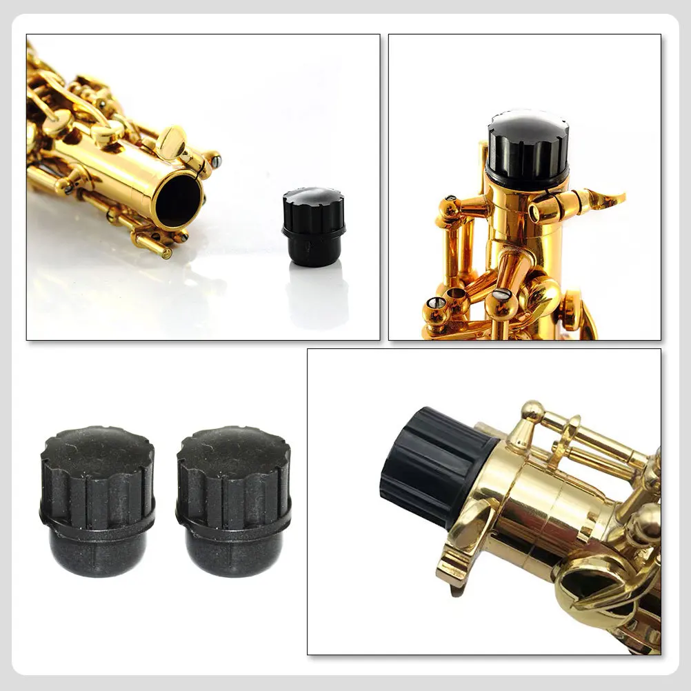 

2pcs Soprano Saxophone Plug Plastic Sax Stopper Durable Corrosion Resistant Small Saxophone Replacement Part For Music