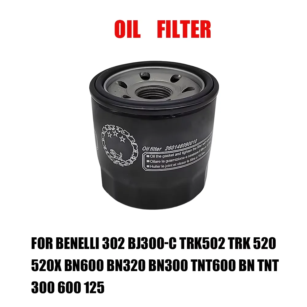 For Benelli 302 BJ300-C TRK502 TRK 520 520X BN600 BN320 BN300 TNT600 BN TNT 300 600 125 Motorcycle Oil Filter
