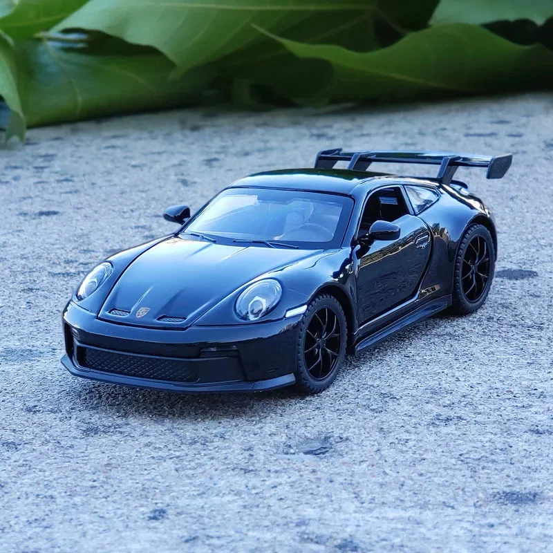 1:32 Porsche 911 GT3 Supercar modello di auto in lega diecast metallo giocattolo auto suono e luce ragazzo giocattolo per bambini regalo da