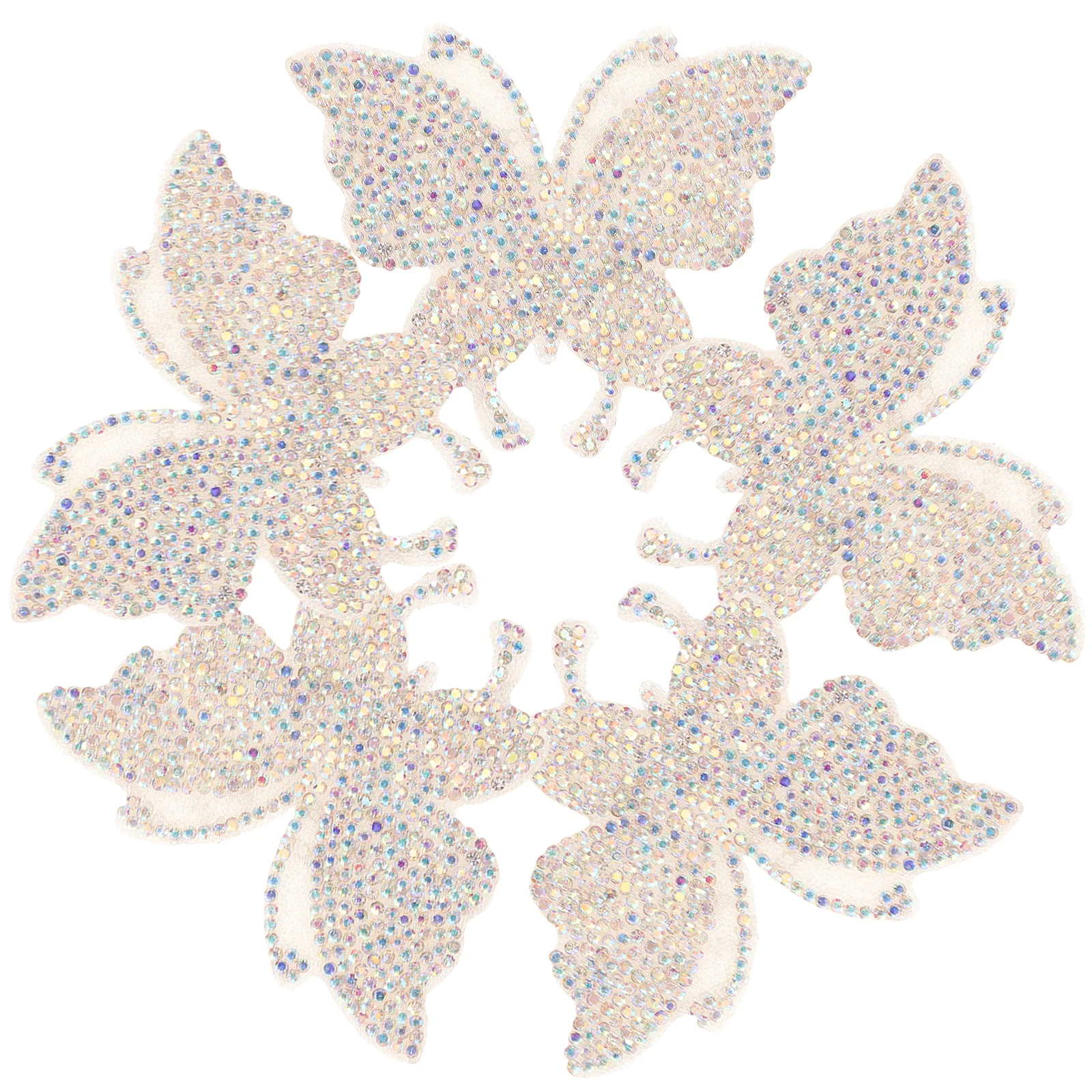 

5Pcs Butterfly Rhinestone Sticker Bling Crystal Adhesive Decal for Car Decor Window Laptop Luggage Adhesive Rhinestones Sticker