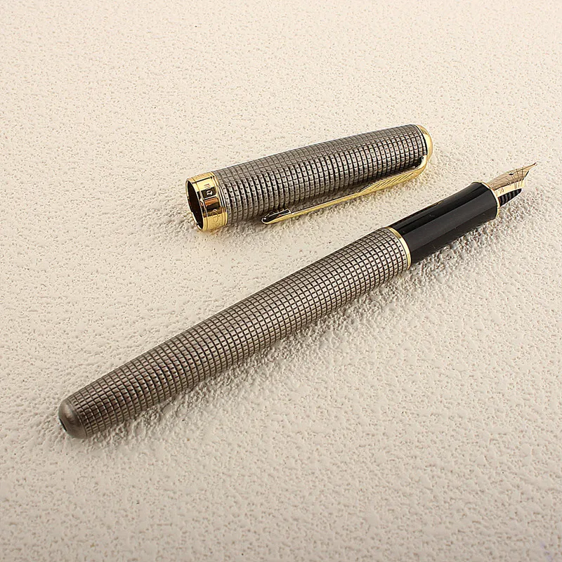 Imagem -02 - Luxo Metal Fountain Pen Textura Bonita Excelente Presente da Escrita 05 mm Nib 1pc Alta Qualidade