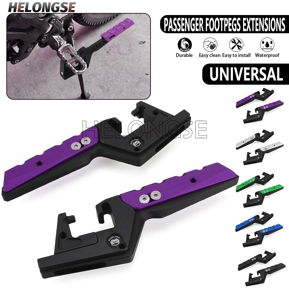 

Motocross Accessories Dirt Bike Off-Road Passenger FootPegs Extensions For Honda CRF250RX CRF250R 2020-2024 2025 2026 CRF 250R