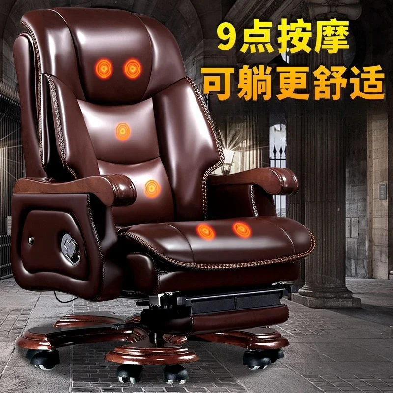 كرسي الرئيس، الأعمال، الجلد، الرئيس، المكتب، التدليك، جلد البقر، الخشب الصلب، الكمبيوتر