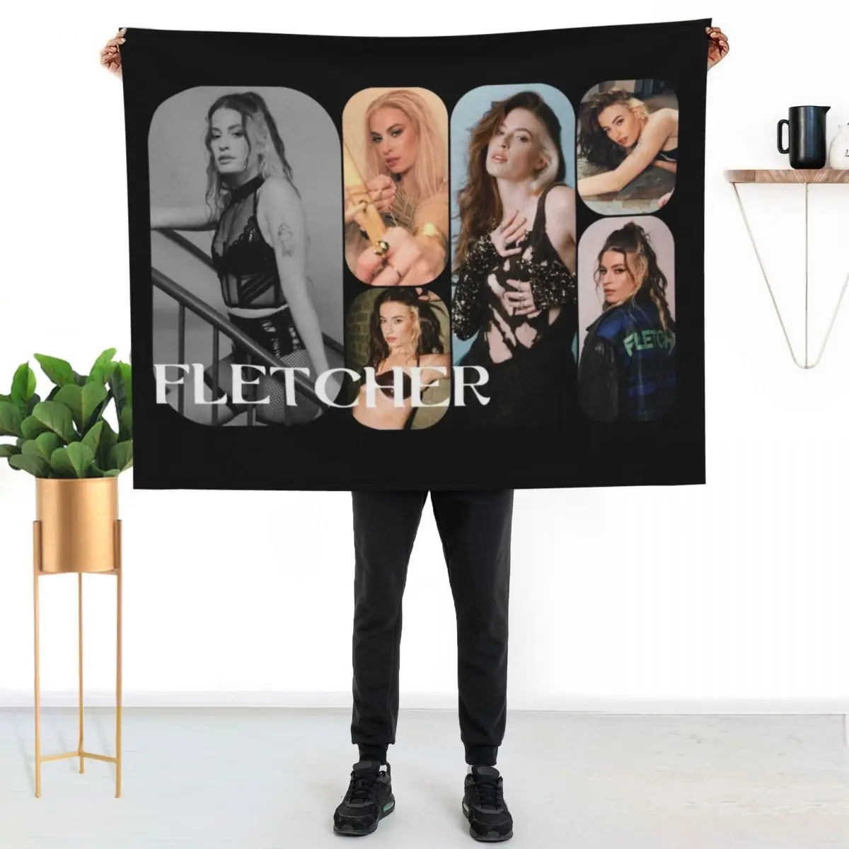Fletcher Collage Throw Blanket Luxury halloween Travel Kid'S blankets ands Summer Blankets