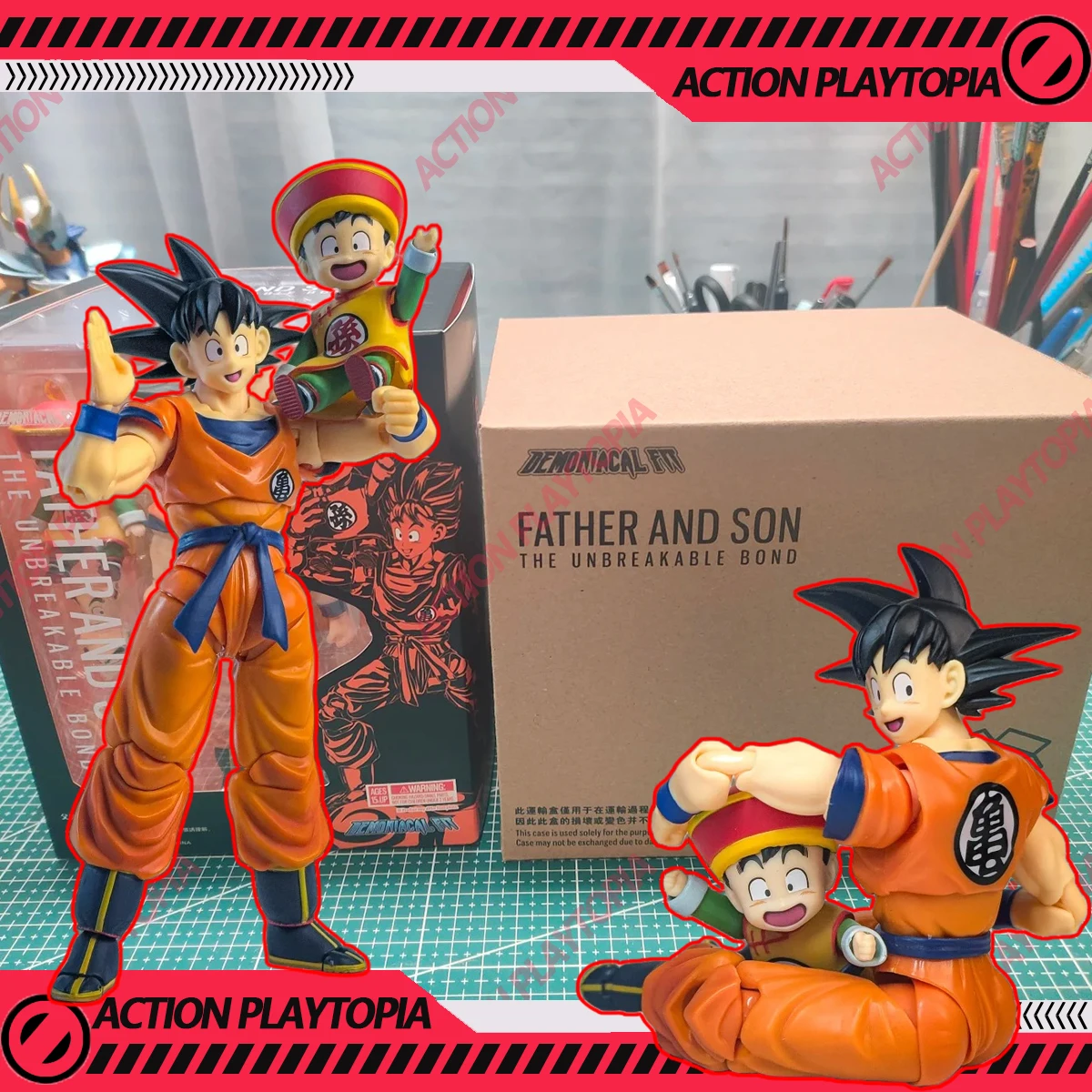 

Demoniacal Fit Son Goku Son Gohan Action Figure Kit Dragon Ball Z Father And Son The Unbreakable Bond Anime Figure Model Toys