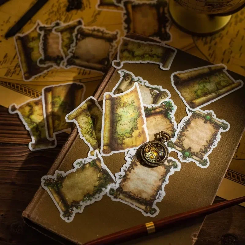 

20 шт., украшение, посылка для скрапбукинга, наклейки для письма, книга из овчины, ретро-прокрутка, материал ручной работы, справочник 115*90 мм