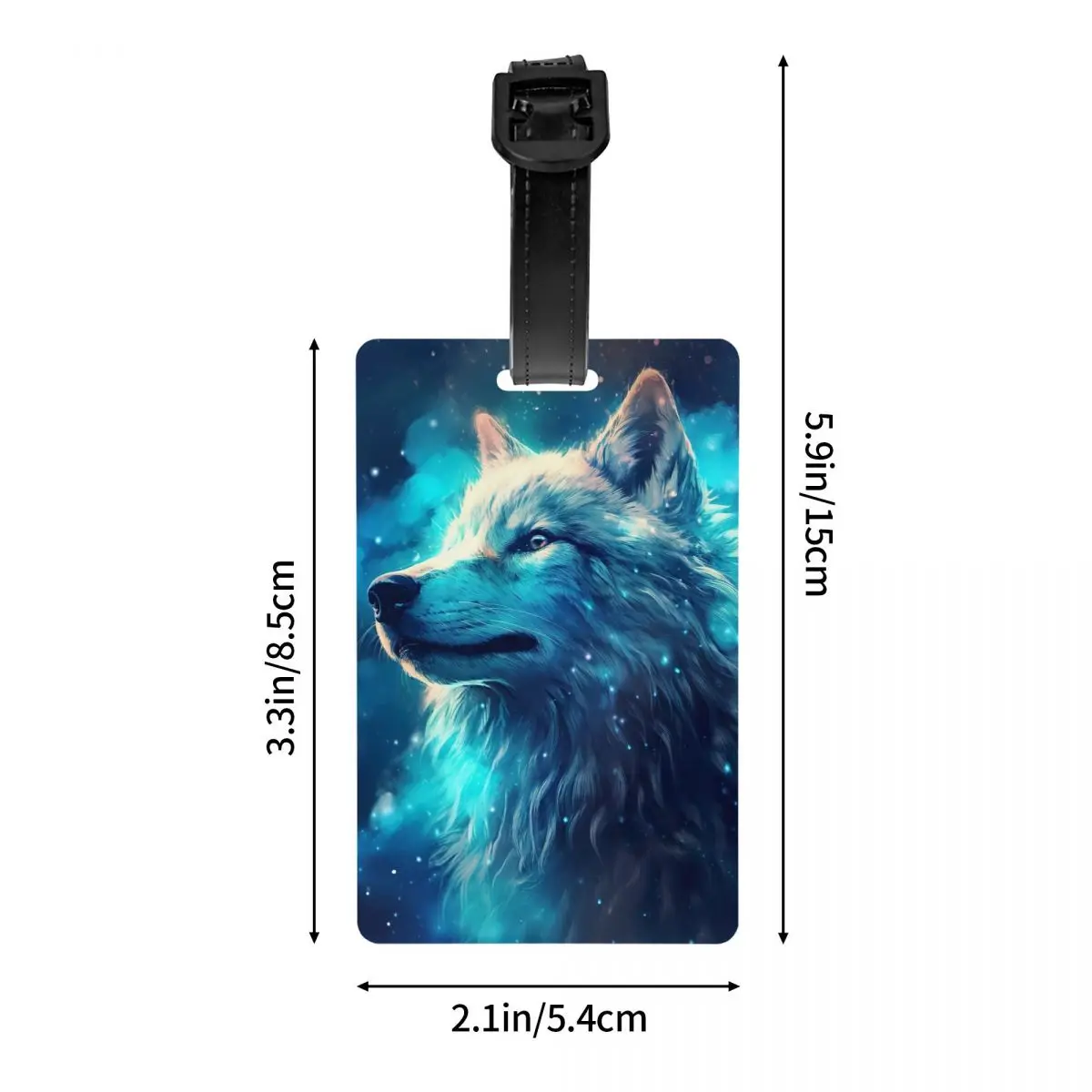 Custom Animal Wolf Luggage Tags for Suitcases Fashion Baggage Tags Privacy Cover ID Label