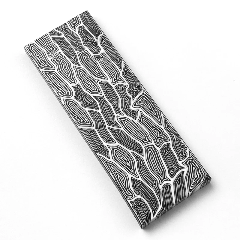 Matériau Composite G10-balances de manche de couteau à motif damas pour la fabrication de manche de couteau fait maison et bricolage 130x45x8mm