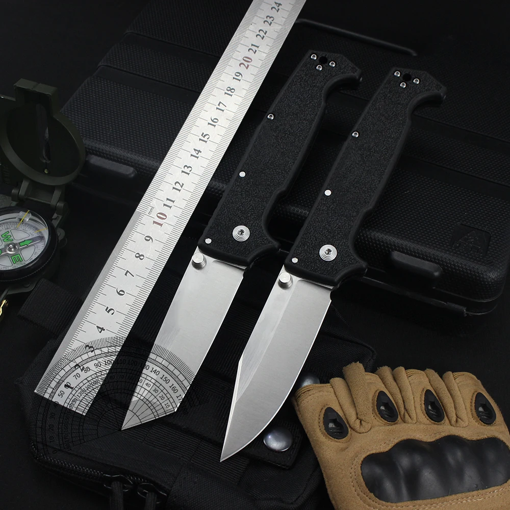 Нож EDC с лезвием из стали 8Cr14MoV, рукояткой из нейлонового волокна, портативный складной нож для кемпинга и охоты, инструмент с клипсой для ношения в кармане.