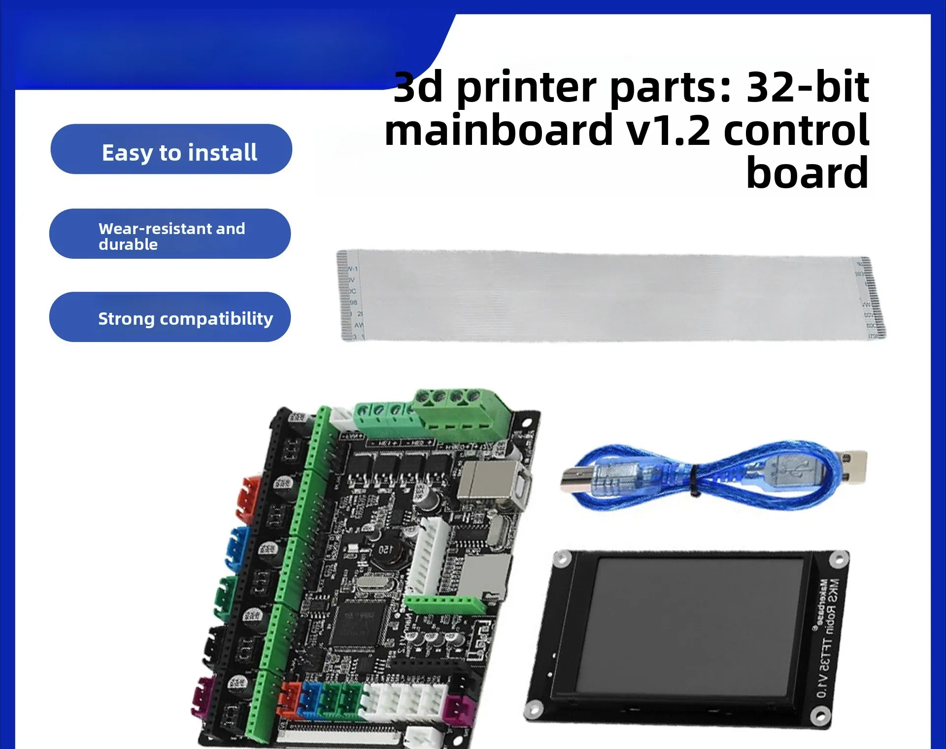 3D Printer 32-bit Main Board V1.2 Control Board TFT35 Display Touch Screen