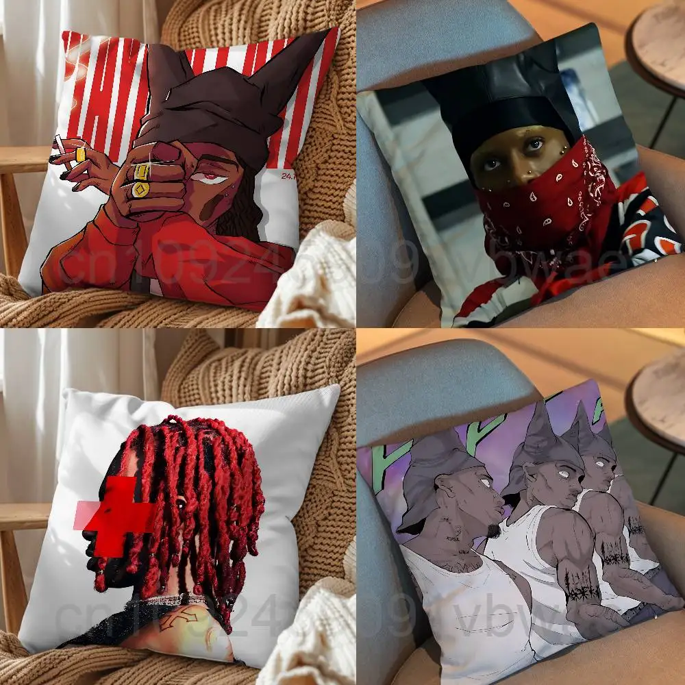 

Dark Gothic aesthetics Playboi Carti Cushion Cover Suitable For Sofa Car Bedroom Office Cushions Decorative Pillow Case