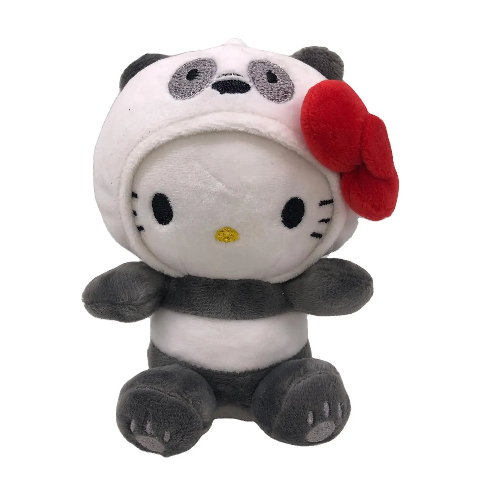 Sanurgente-Jouet en peluche Anime pour enfants, Bow Kitty, Kt Cos, Ours brun, Ours blanc, KrasnoCute Soft Stuffed Butter Pendant, Key EquiGifts, 10cm