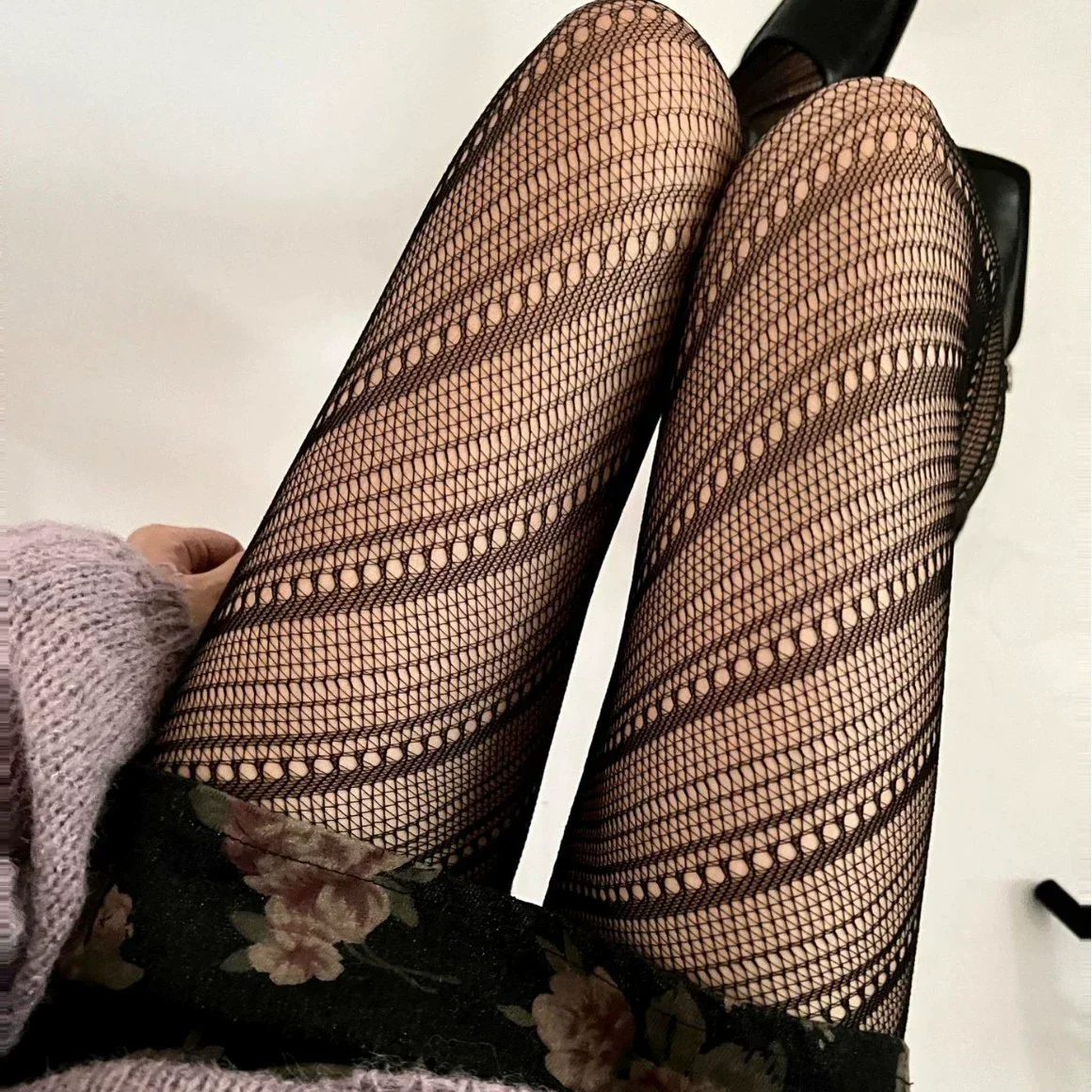 Women Sexy Twilled Stripe Fishnet Tights Nylon Mesh High Waist Pantyhose Stretchy Stockings Spice Girls Slim Bottoming Leggings