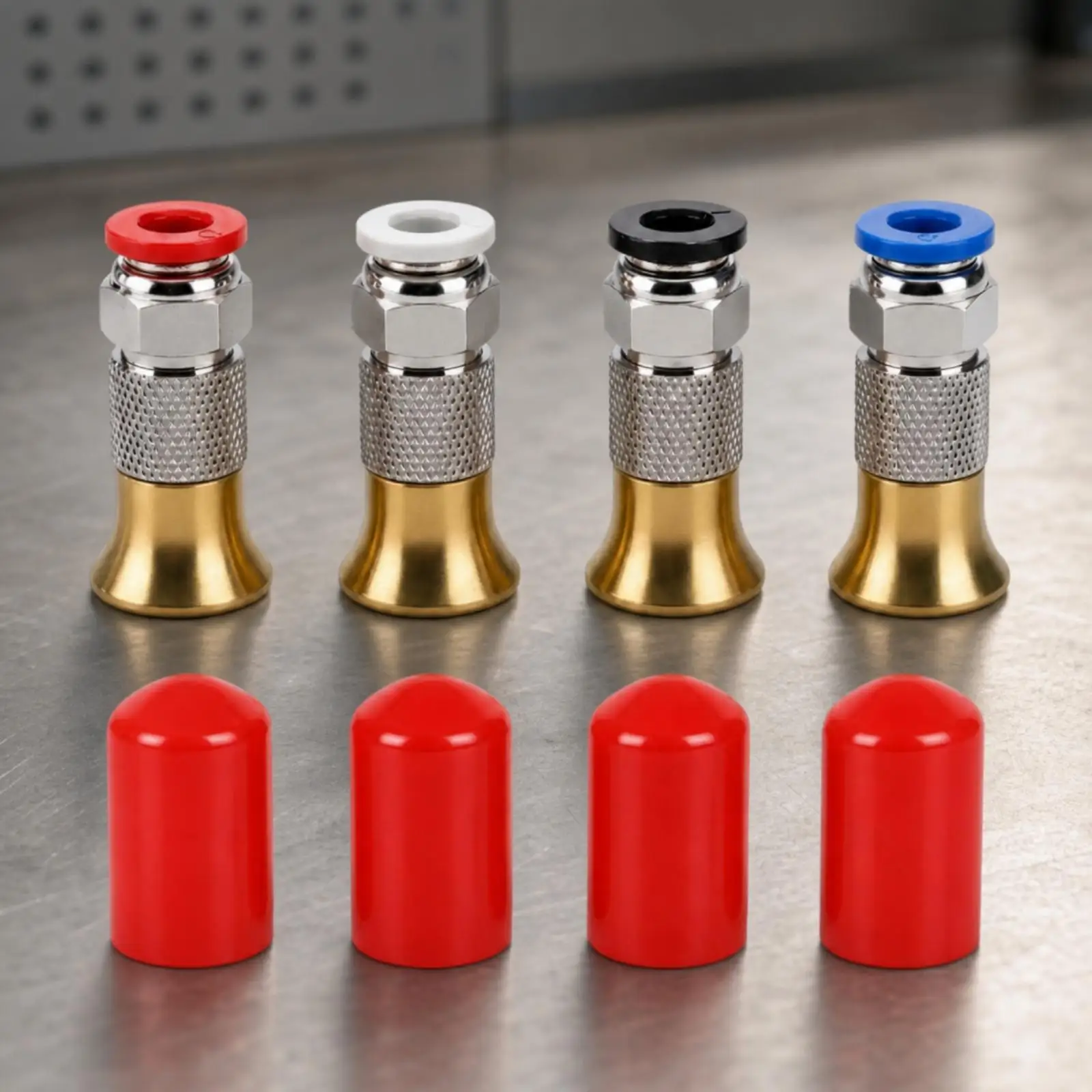 4 Pieces PC4-6mm Thread Fitting Seal-Tight Tube Long-Lasting for Makers