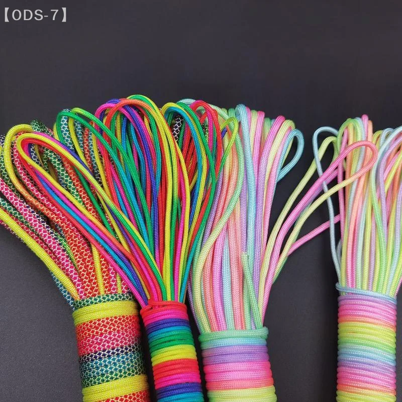 【ODS-7】Paracord 2mm /3mm /4mm Paracord Rainbow Rope 7 Strands Parachute Rope Climbing Survival Gear Parachute Rope Bracelet【WO】
