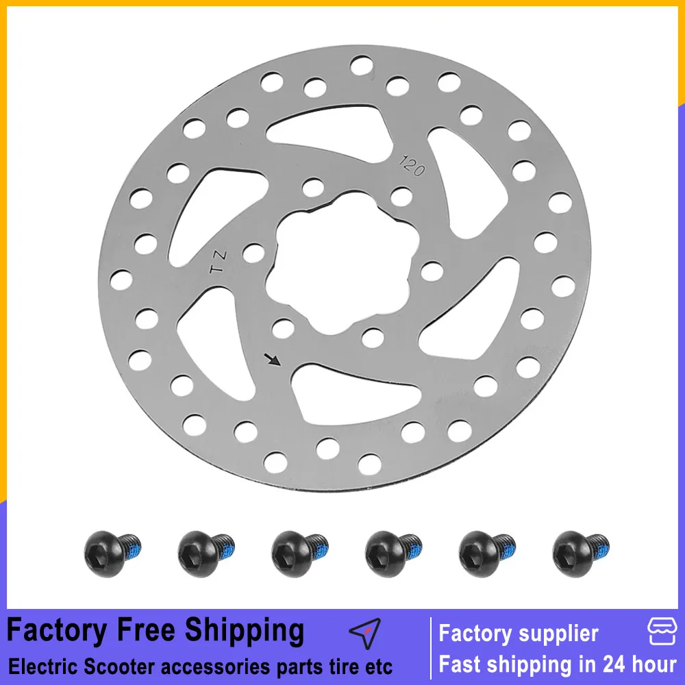 

Тормозной диск 120 мм для электросамокатов Kugoo Kirin G2 Pro, Kaabo Mantis 8, Inmotion L9, 6 отверстий, запчасти для замены тормозного диска