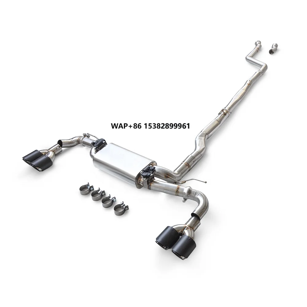 

Высокопроизводительная выхлопная труба из нержавеющей стали с клапаном, совместимая с 540/540i G30/G38 3.0T B58