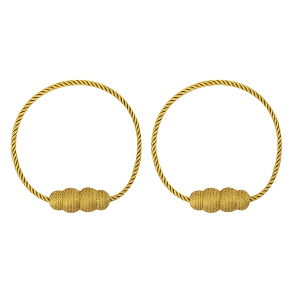 2026 Trend Magnetic Curtain Tiebacks, Elegant Weave Holdbacks for Home and Decor