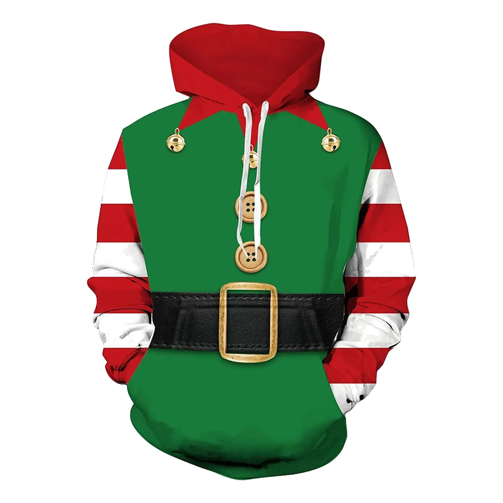 

New Fashion Christmas 3d Hoodie Funny Printed Cosplay Fancy Party Pullover Hip Hop Santa Claus Casual Sweatshirt