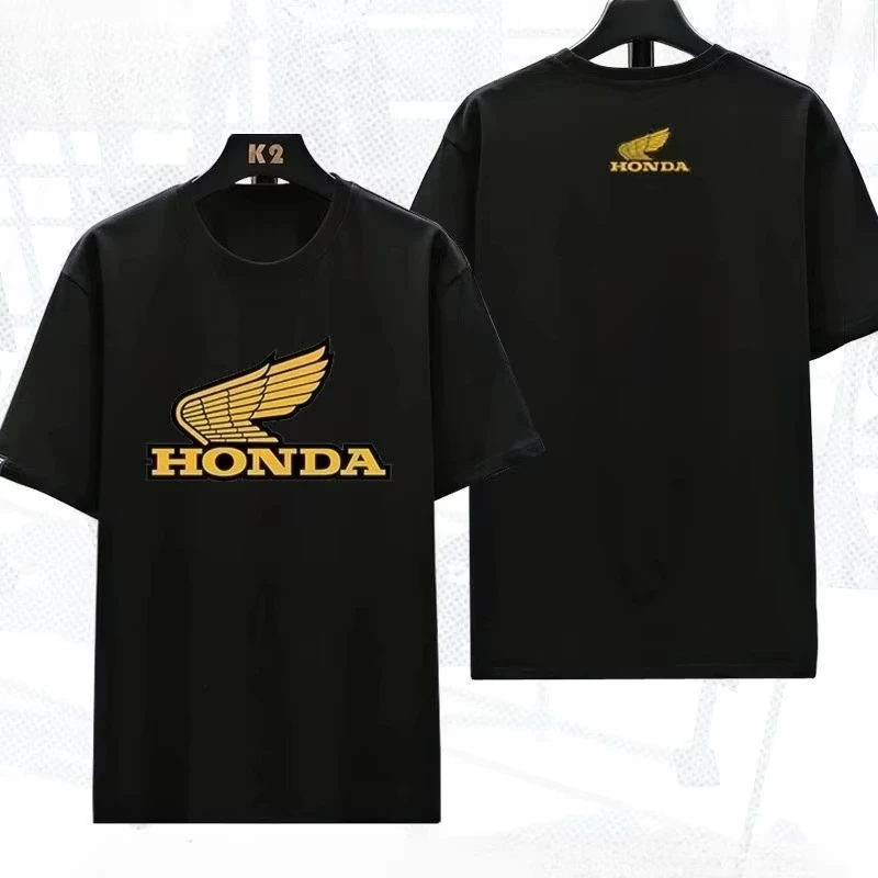 

Summer Oversize Short Sleeve Honda Men's and Women's T-Shirt CBR Non-Double Gold Wing Motorcycle Motorcycle Racing Peripheral BO