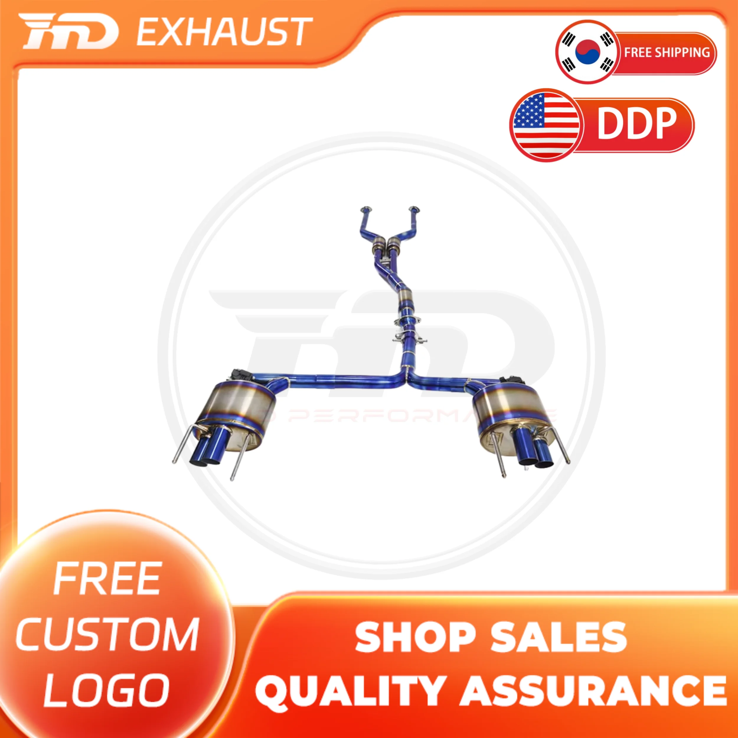 

HMD Titanium Alloy Exhaust Catback for Lexus ISF V8 5.0 2008-2013 With Muffler Valves Tuning Exhausted System Car Accessories