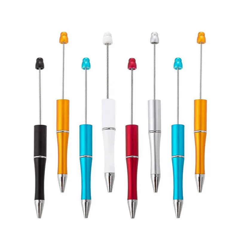 DIY Plastic Beadable Pen Bead Ballpoint Pen Gift for Kids Personalized Ball Pens Signature Pen