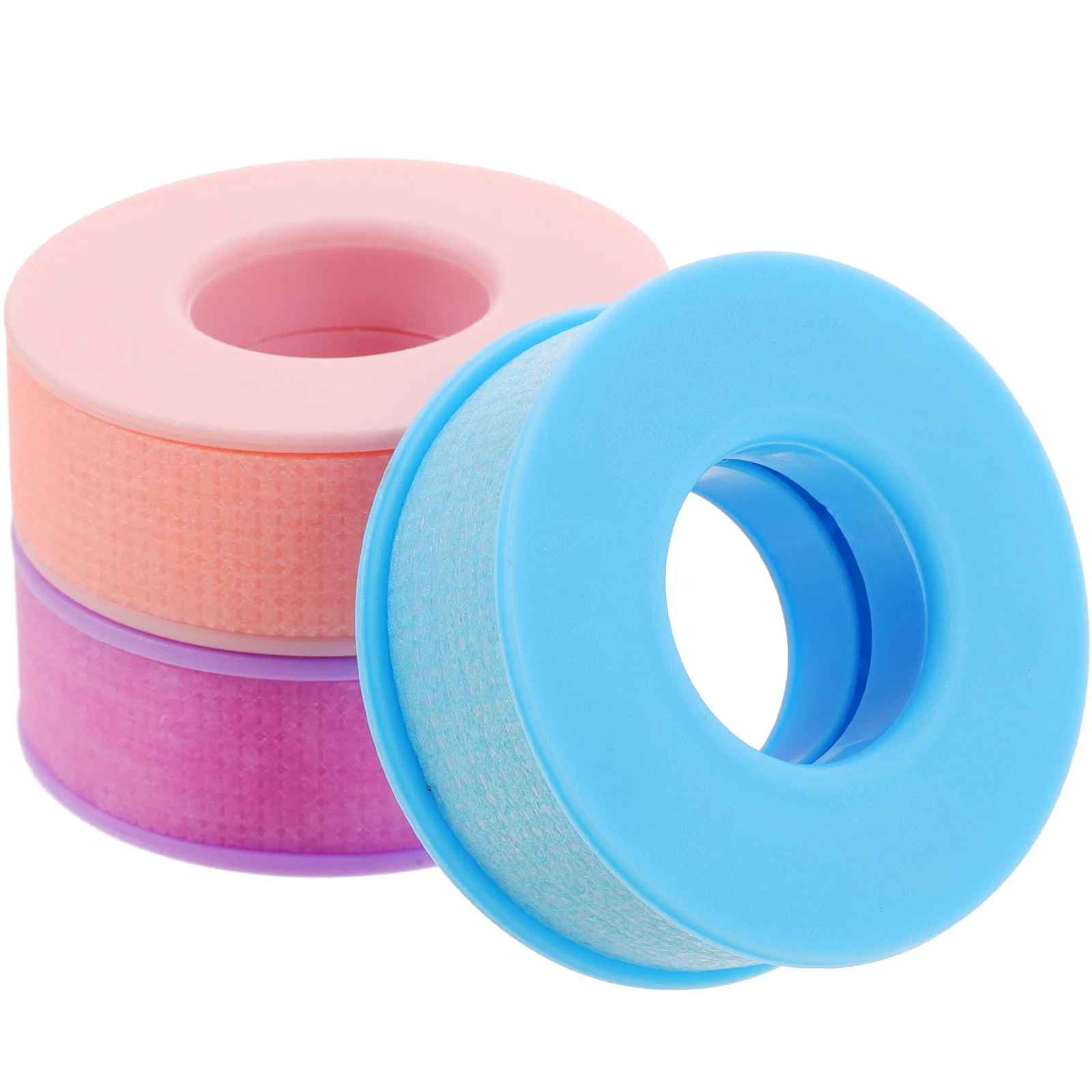 3 Rolls Adhesive Lash Tape Non-Woven Silicone Gel Breathable Eyelash Extension Tape for Makeup Salons Grafting Tools