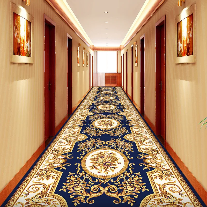 Light Luxury Diamond Shaped Pattern Lobby Carpets Rug Stairway Hallway Stairs Home Decor Corridor Aisle Runner Wedding Anti Slip