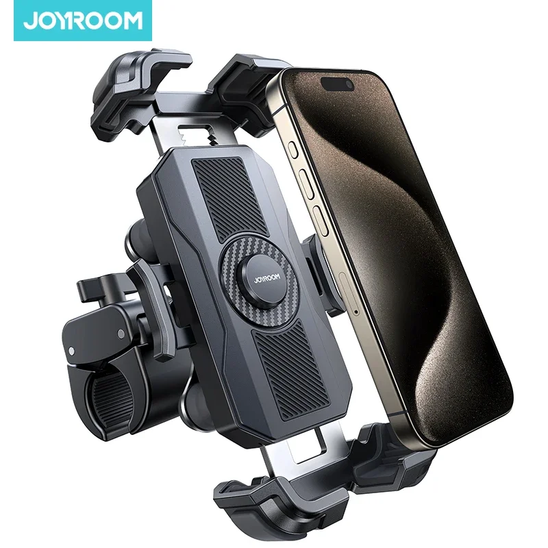 Joyroom motorfiets telefoonhouder anti-vibratie telefoonhouder voor motorfietsstuur fietstelefoonhouder voor iPhone voor 4,7-7” telefoon