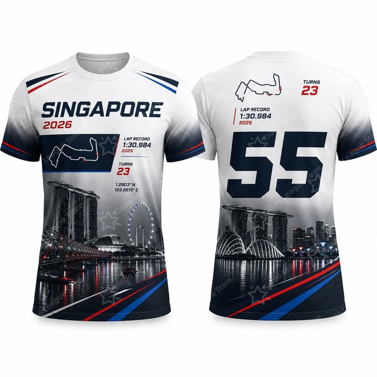 Street Racing Track Map Graphic Shirt Men T Shirt Women Tee Boys Top Children Parent Child Quick dry short sleeves kids Tshirt