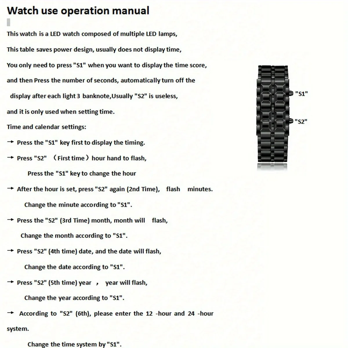 Elegant Men's Digital Watch Set: Blue LED, Metal Sports Design with Calendar, Includes Gift Necklace - Perfect for Active