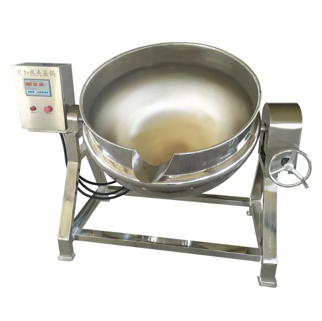 Full Stainless Steel steam Jacketed Industrial Cooking Kettle cooker commercial cooking pots