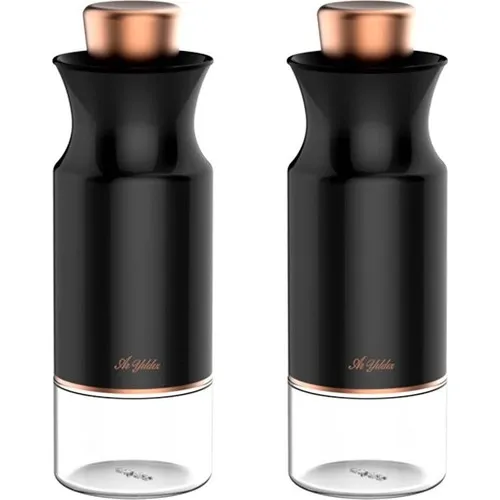 Aryıldız Black Line Bronze Oil Vinegar Bottle