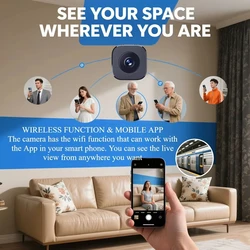 New 6K Mini Security Camera Wireless 2.4G WiFi Monitoring Security Protection Remote Night Vision Surveillance Smart Home