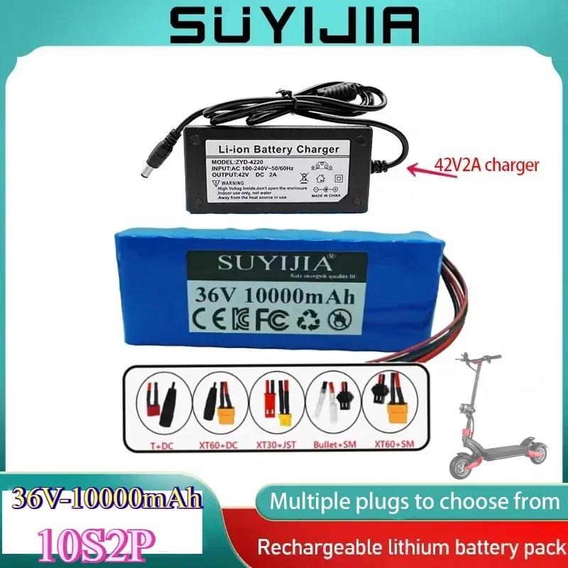 

10S2P 36V 10000mAh 36V Electric Scooter Lithium Battery Electric Scooter 500W Electric Scooter Battery 36v 10s2p Battery Pack